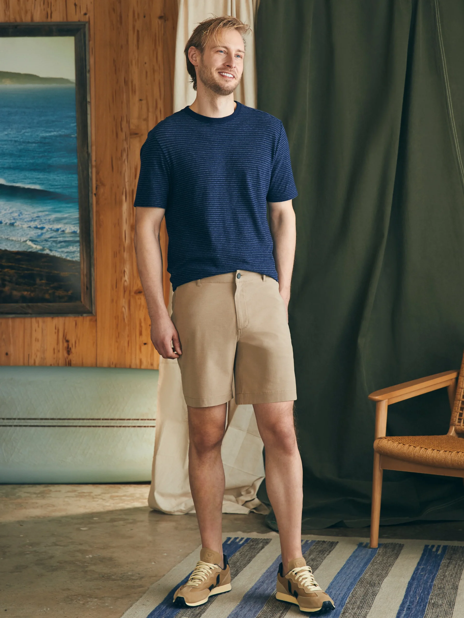 Faherty Brand All Day Shorts (7" Inseam) -^ Shorts