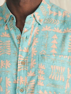 Faherty Brand Anna Kahalekulu Short-Sleeve Breeze Shirt -^ Shirts