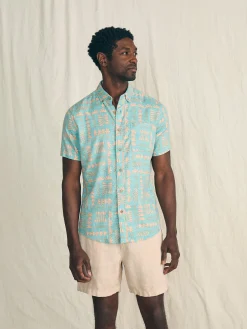 Faherty Brand Anna Kahalekulu Short-Sleeve Breeze Shirt -^ Shirts