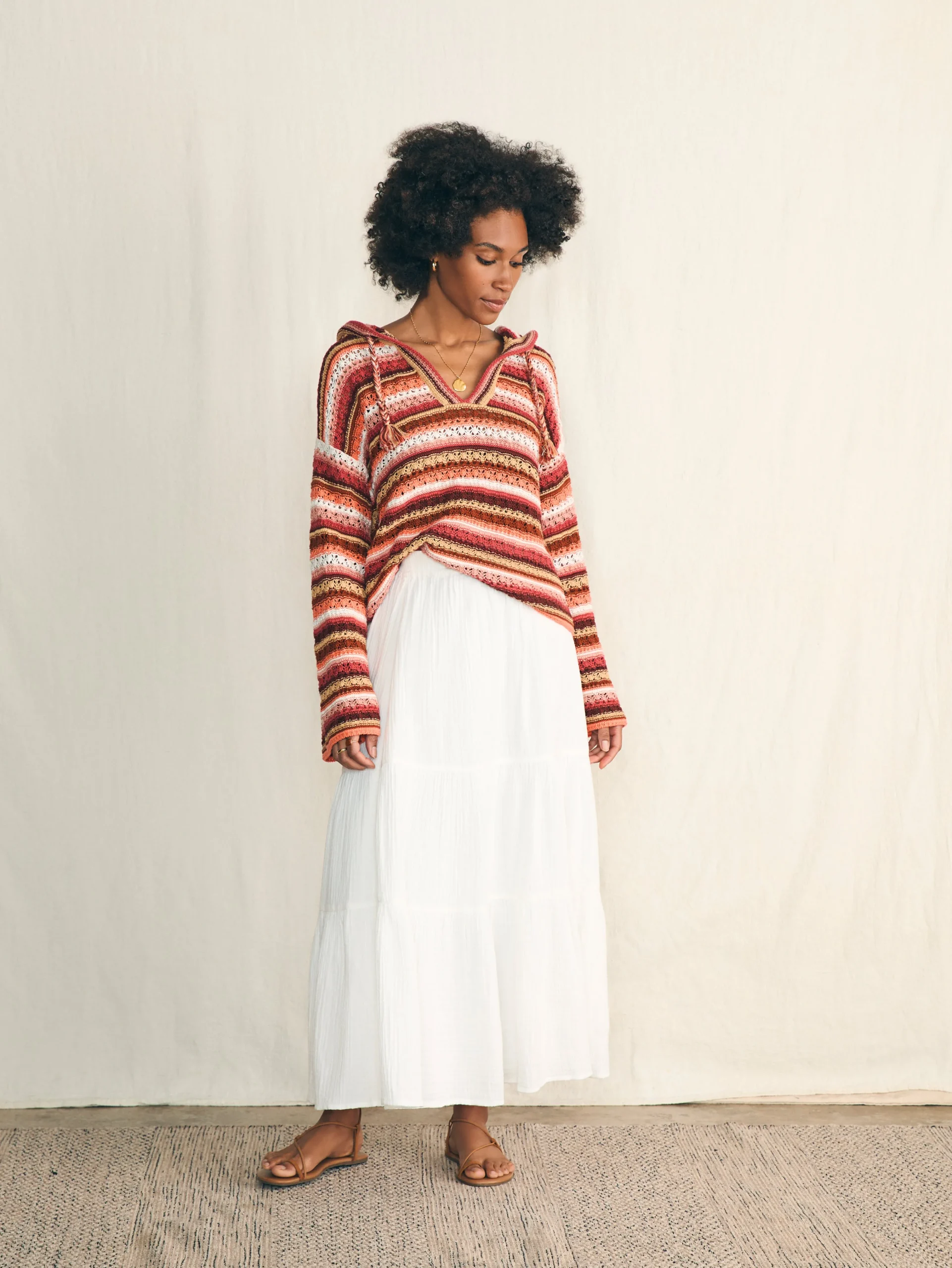 Faherty Brand Beach Bonfire Crochet Hoodie -^Women Sweaters|Hoodies & Sweatshirts