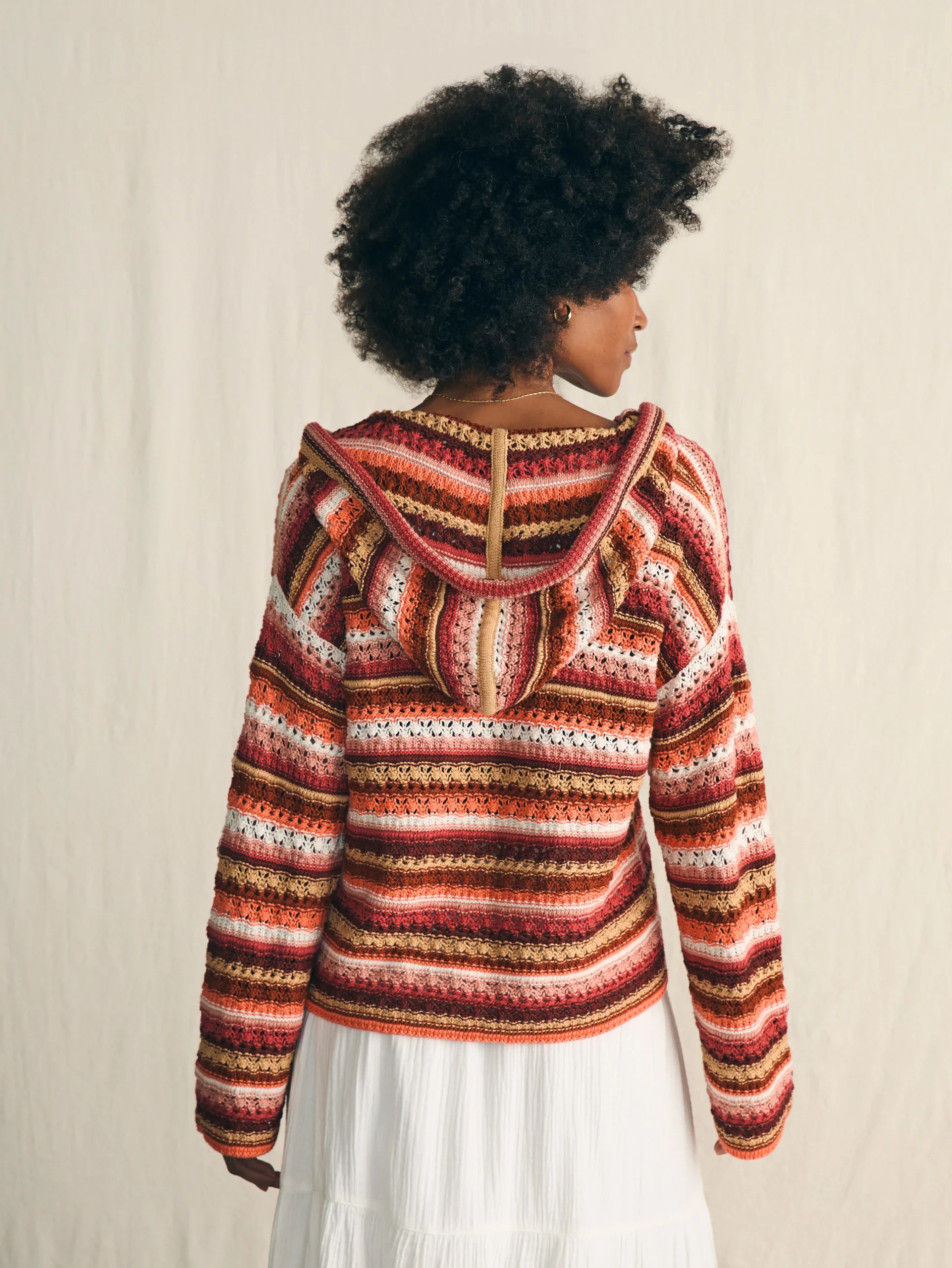 Faherty Brand Beach Bonfire Crochet Hoodie -^Women Sweaters|Hoodies & Sweatshirts