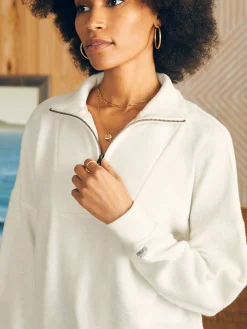 Faherty Brand Beach Fleece Quarter Zip -^Women Hoodies & Sweatshirts