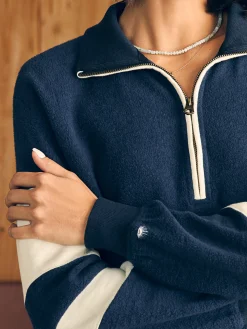 Faherty Brand Beach Fleece Quarter Zip -^Women Hoodies & Sweatshirts