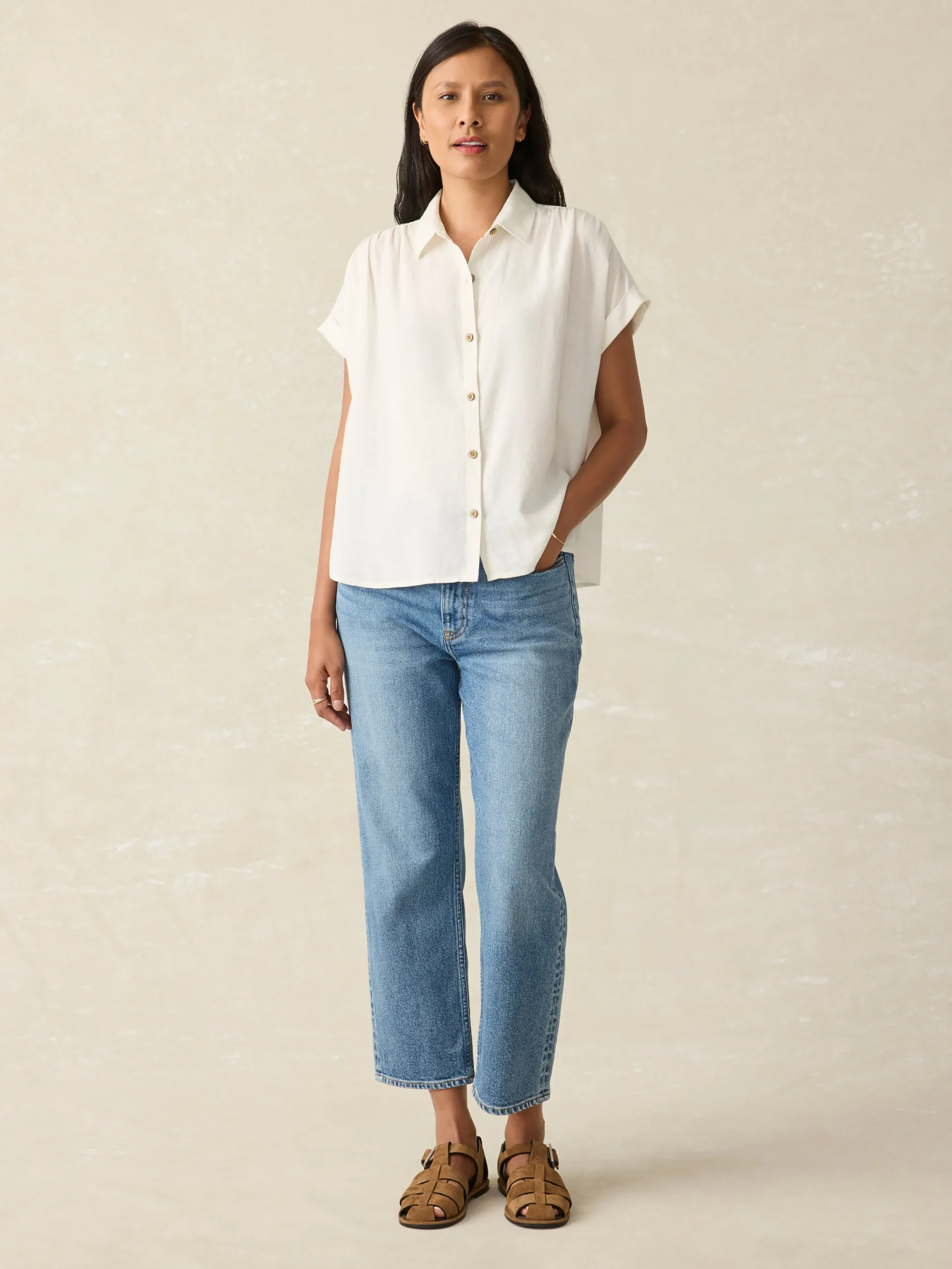 Faherty Brand Breeze Shirt -^Women Shirts & Tops