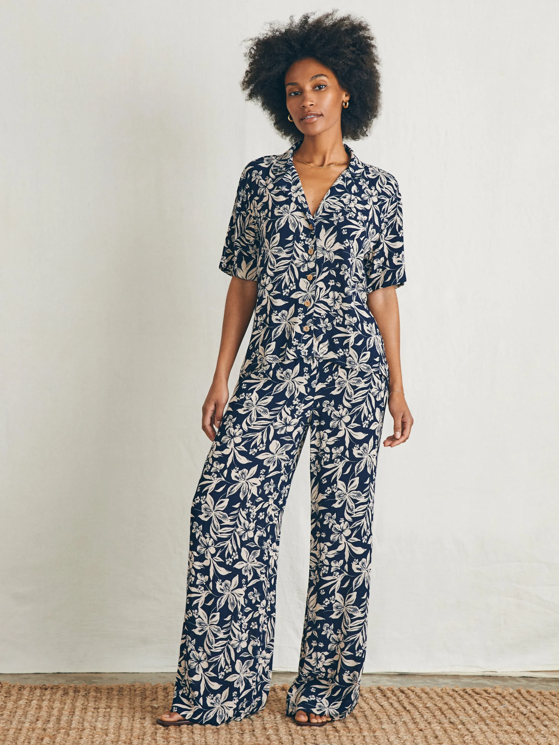 Faherty Brand Cabana Camp Shirt -^Women Shirts & Tops