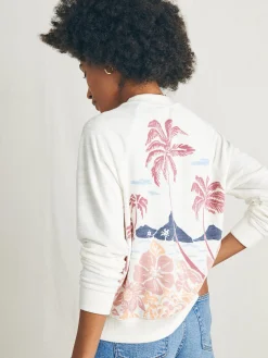 Faherty Brand Cabana Towel Terry Crew -^Women Hoodies & Sweatshirts