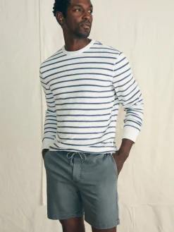 Faherty Brand Cabana Towel Terry Crewneck -^ Hoodies & Sweatshirts