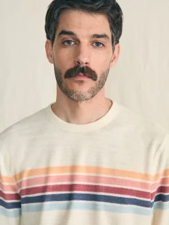Faherty Brand Cabana Towel Terry Crewneck -^ Hoodies & Sweatshirts