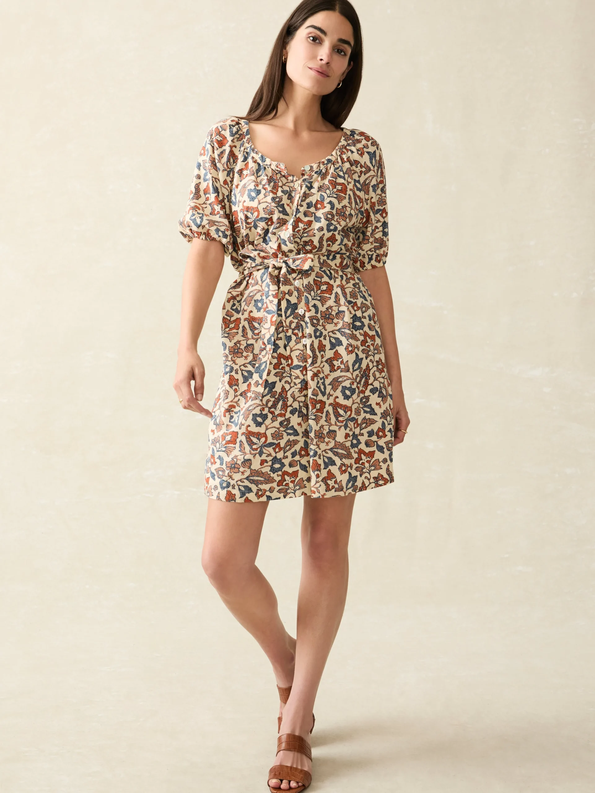 Faherty Brand Carmel Mini Dress -^Women Dresses