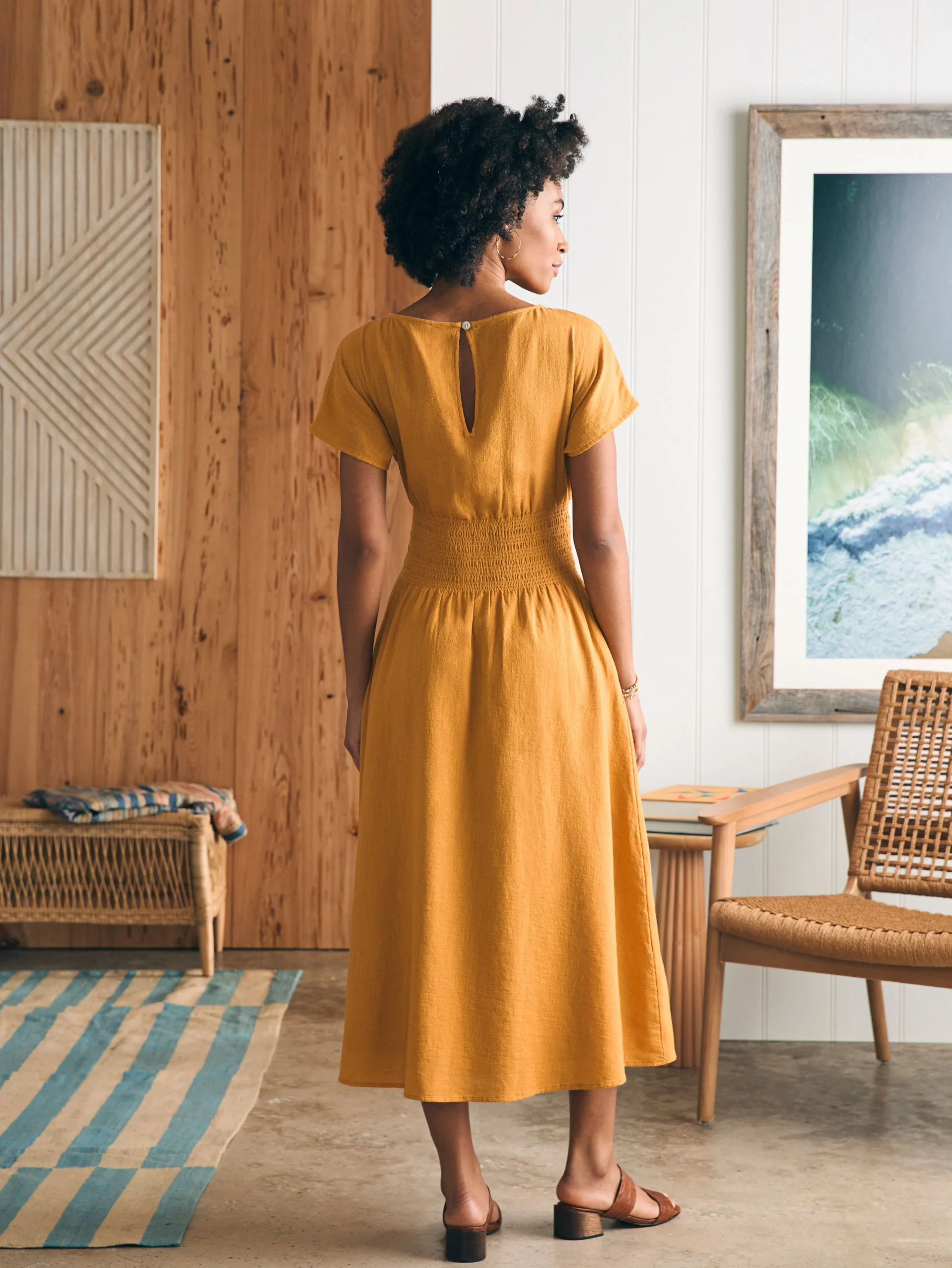 Faherty Brand Coast To Coast Midi Dress -^Women Dresses