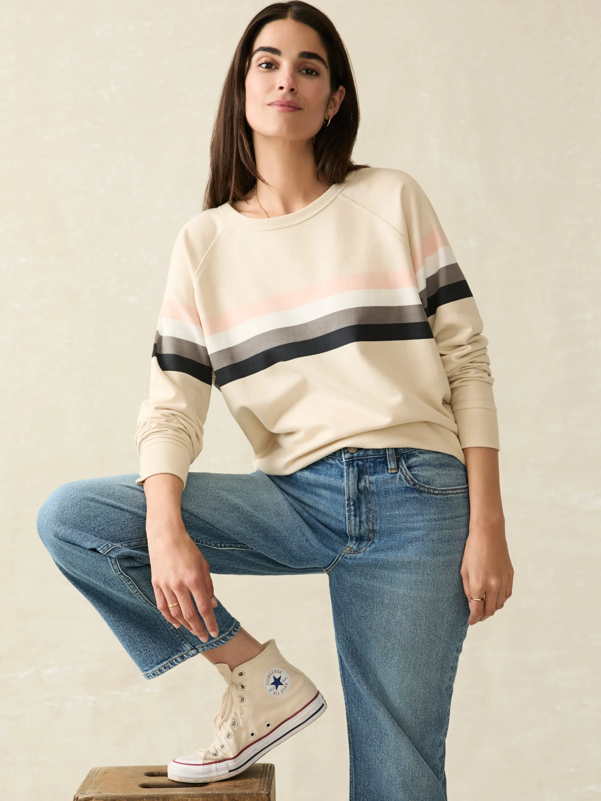 Faherty Brand Coastal Cloud Crew -^Women Hoodies & Sweatshirts