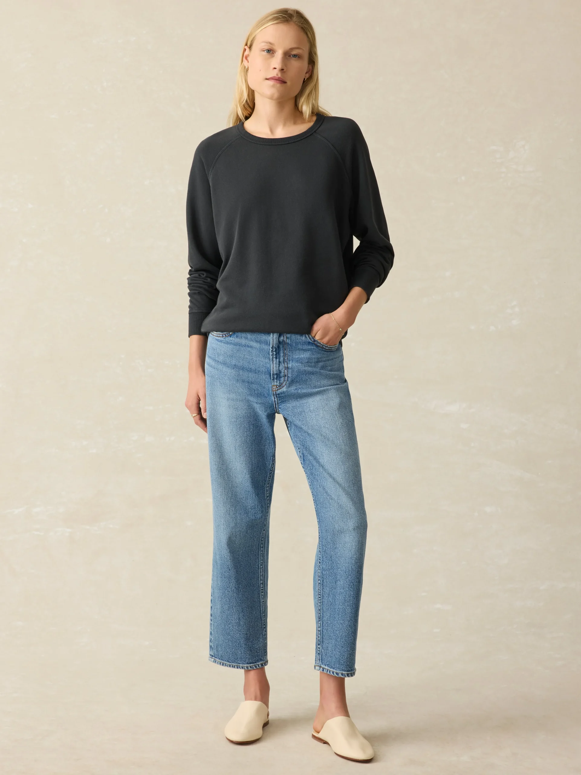 Faherty Brand Coastal Cloud Crew -^Women Hoodies & Sweatshirts