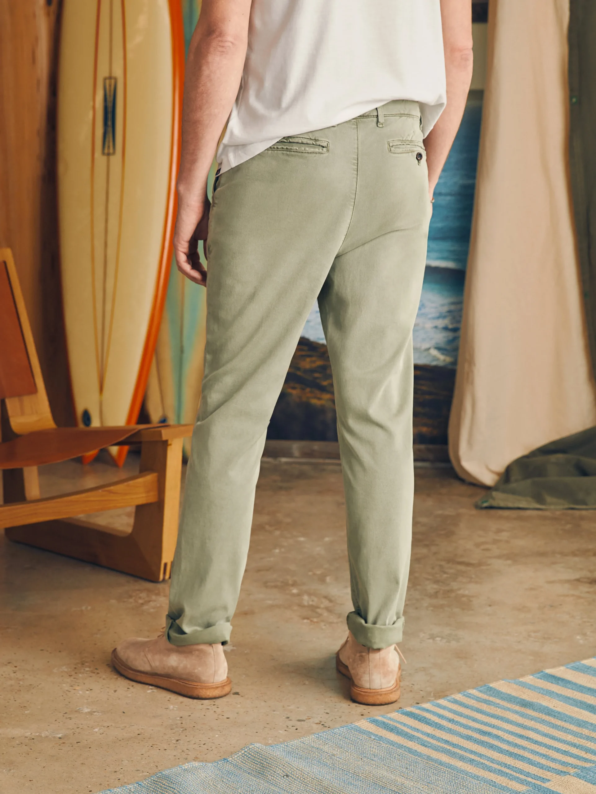Faherty Brand Coastline Stretch Chino (32" Inseam) -^ Pants