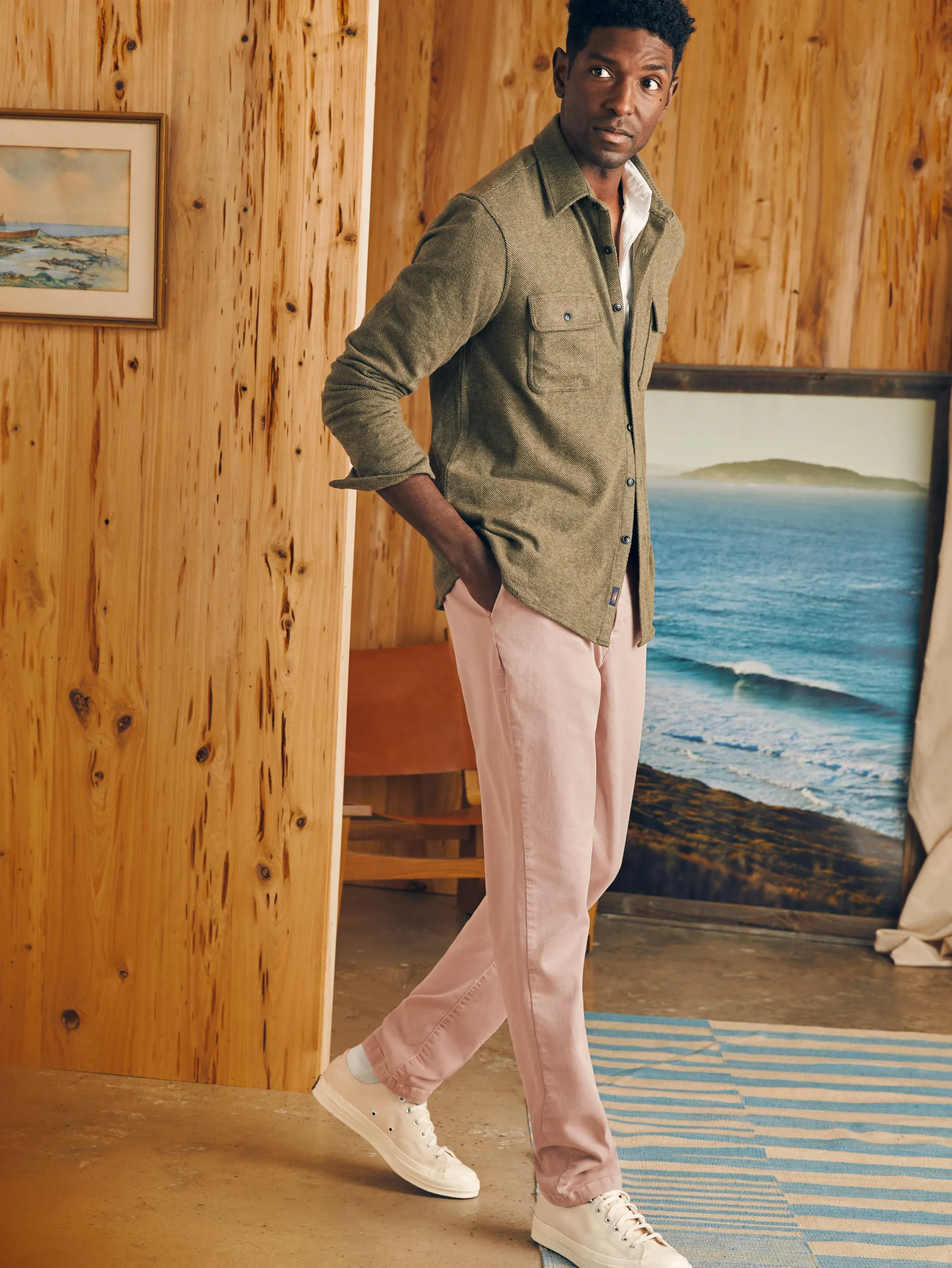 Faherty Brand Coastline Stretch Chino (32" Inseam) -^ Pants