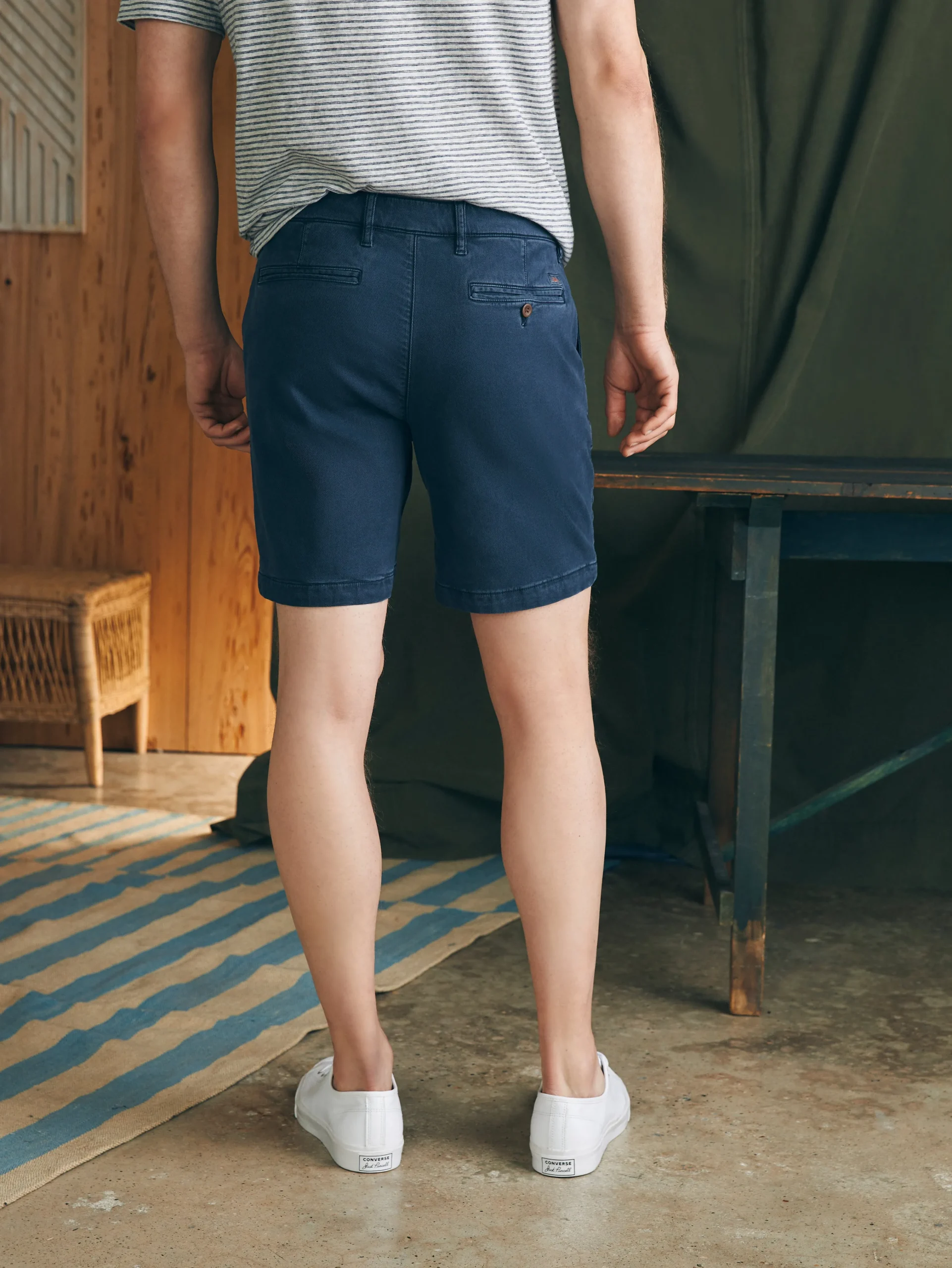 Faherty Brand Coastline Stretch Chino Short (8" Inseam) -^ Shorts