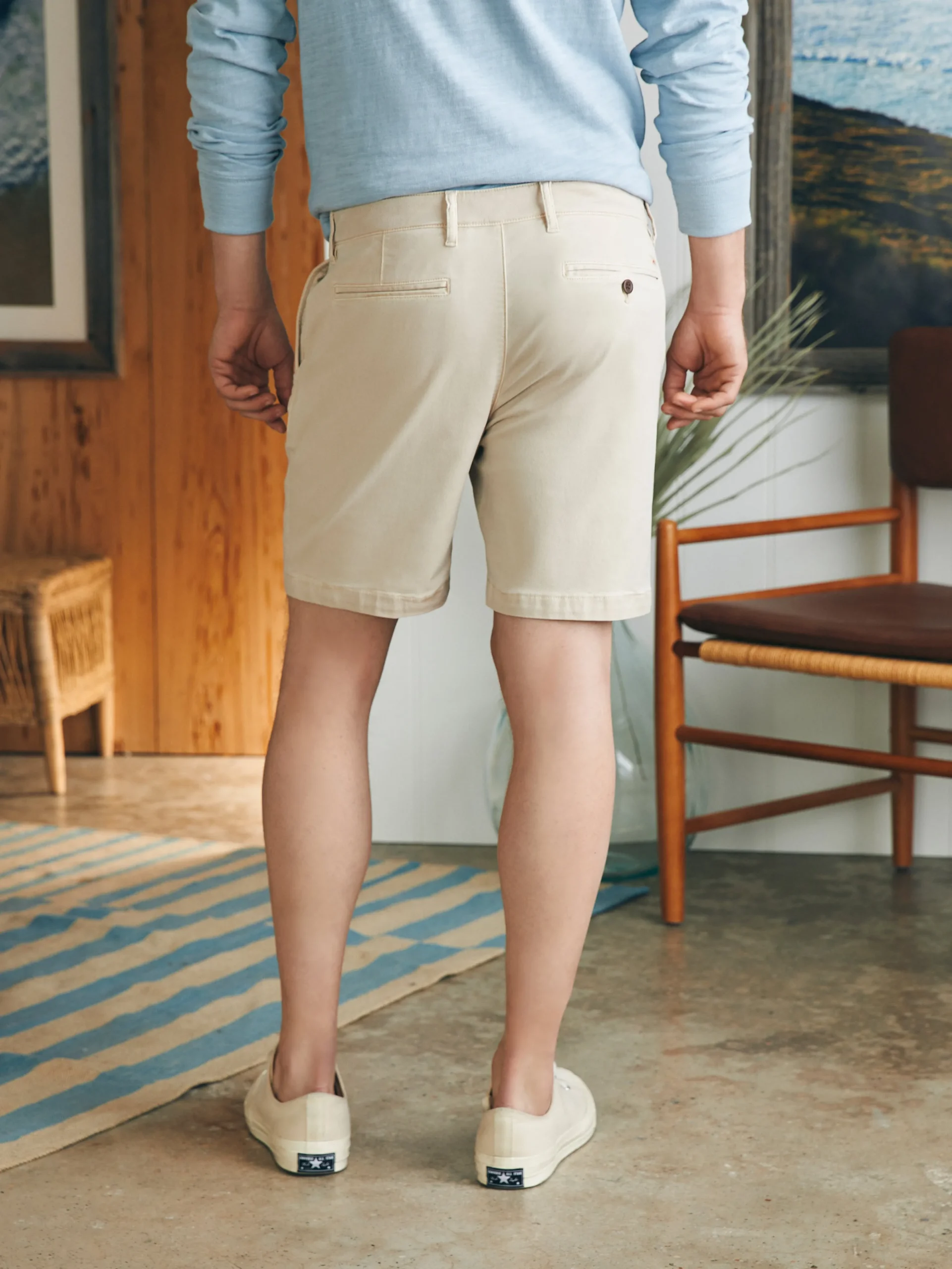 Faherty Brand Coastline Stretch Chino Short (8" Inseam) -^ Shorts