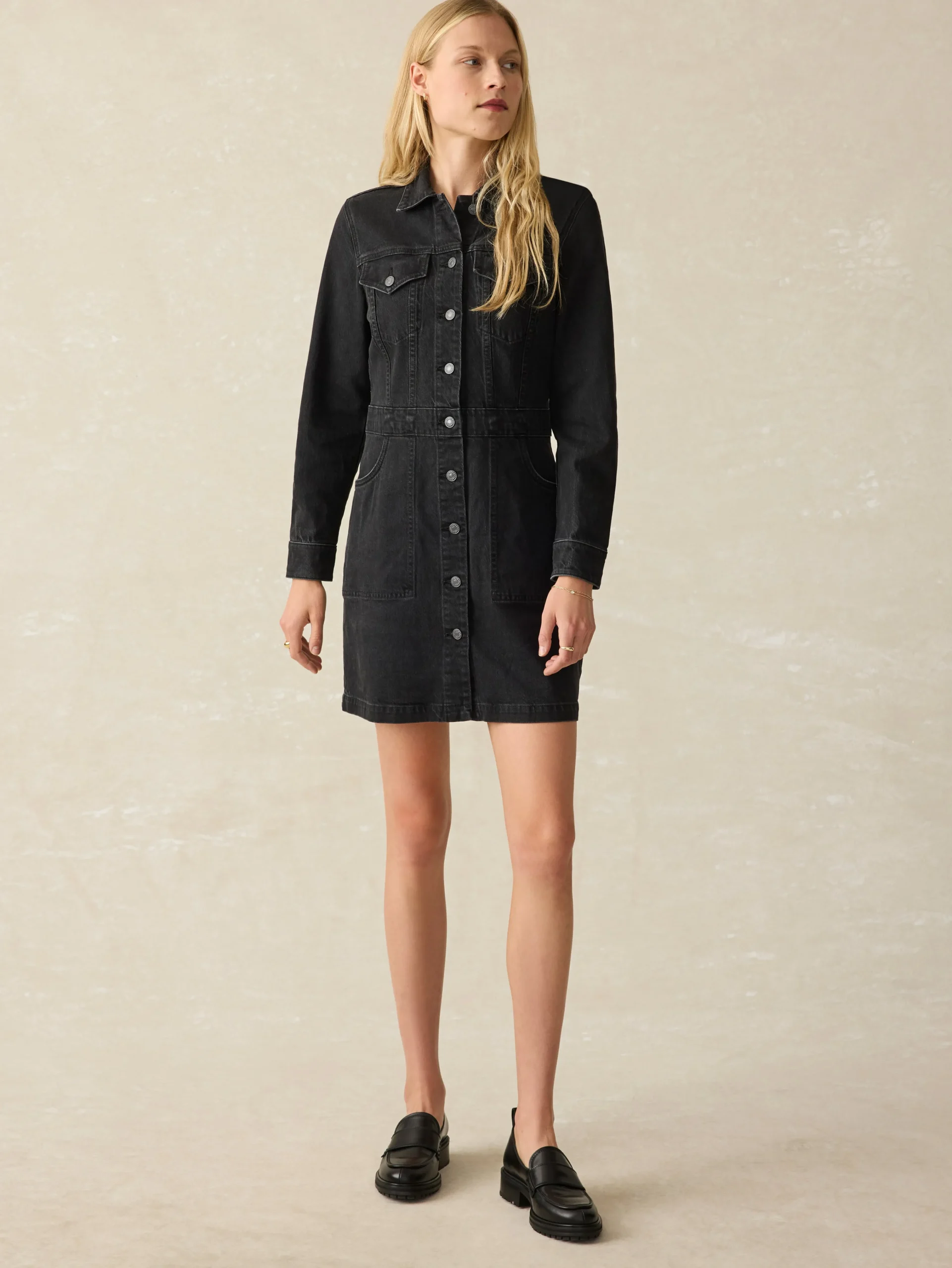 Faherty Brand Denim Michelle Dress -^Women Dresses