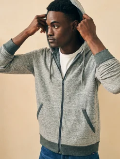 Faherty Brand Double Knit Zip Hoodie -^ Hoodies & Sweatshirts