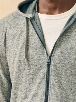 Faherty Brand Double Knit Zip Hoodie -^ Hoodies & Sweatshirts