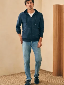 Faherty Brand Double Knit Zip Hoodie -^ Hoodies & Sweatshirts