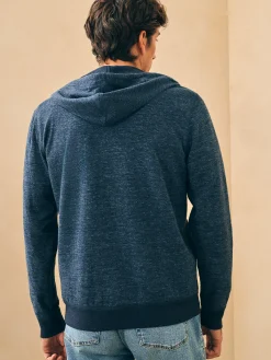 Faherty Brand Double Knit Zip Hoodie -^ Hoodies & Sweatshirts