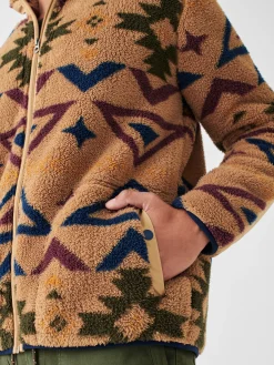 Faherty Brand Doug Good Feather High Pile Fleece Full Zip -^ Jackets & Vests