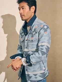 Faherty Brand Doug Good Feather Reversible Bondi Jacket -^ Jackets & Vests
