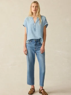 Faherty Brand Dream Cotton Gauze Desmond Top -^Women Shirts & Tops