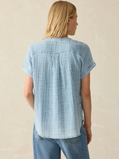 Faherty Brand Dream Cotton Gauze Desmond Top -^Women Shirts & Tops