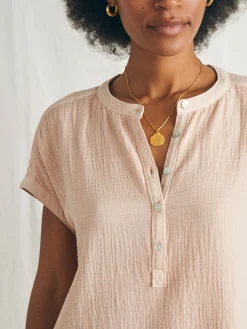 Faherty Brand Dream Cotton Gauze Desmond Top -^Women Shirts & Tops