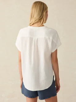 Faherty Brand Dream Cotton Gauze Desmond Top -^Women Shirts & Tops