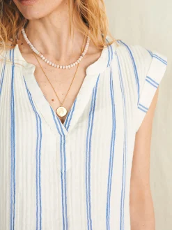 Faherty Brand Dream Cotton Gauze Dylan Top -^Women Shirts & Tops