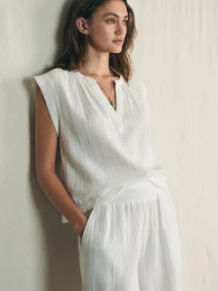 Faherty Brand Dream Cotton Gauze Dylan Top -^Women Shirts & Tops