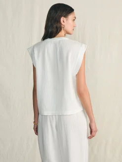 Faherty Brand Dream Cotton Gauze Dylan Top -^Women Shirts & Tops