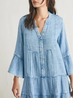 Faherty Brand Dream Cotton Gauze Kasey Dress -^Women Dresses
