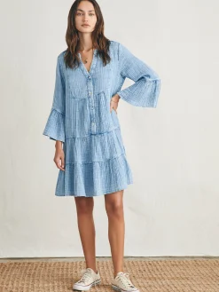 Faherty Brand Dream Cotton Gauze Kasey Dress -^Women Dresses
