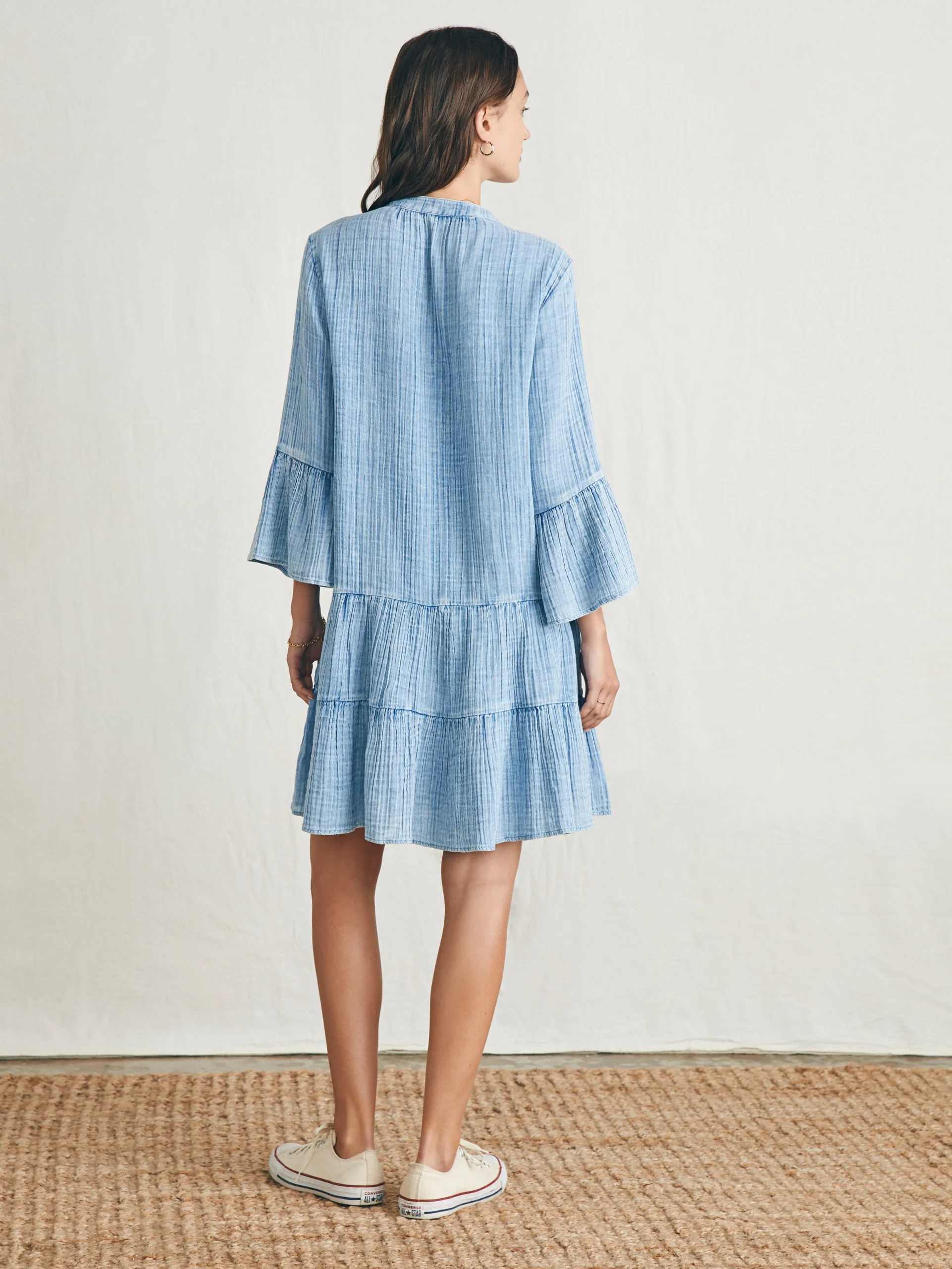 Faherty Brand Dream Cotton Gauze Kasey Dress -^Women Dresses