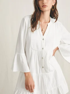 Faherty Brand Dream Cotton Gauze Kasey Dress -^Women Dresses