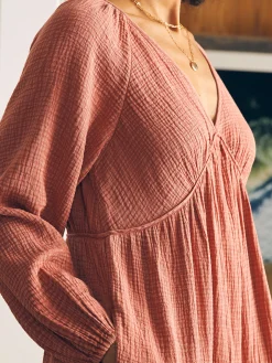 Faherty Brand Dream Cotton Gauze Sirene Midi Dress -^Women Dresses