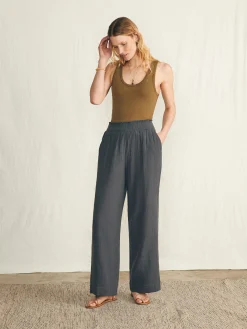 Faherty Brand Dream Cotton Gauze Wide Leg Pant -^Women Pants|Swim