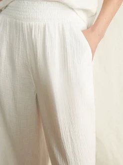 Faherty Brand Dream Cotton Gauze Wide Leg Pant -^Women Pants
