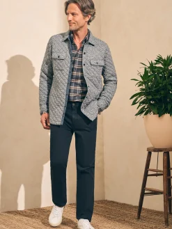 Faherty Brand Epic Quilted Fleece CPO -^ Jackets & Vests
