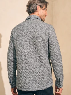 Faherty Brand Epic Quilted Fleece CPO (Tall) -^ Jackets & Vests