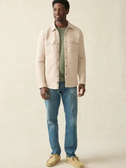 Faherty Brand Epic Quilted Fleece CPO (Tall) -^ Jackets & Vests