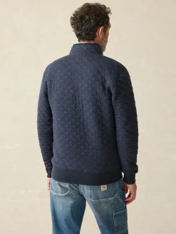 Faherty Brand Epic Quilted Fleece Pullover -^ Jackets & Vests