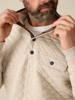 Faherty Brand Epic Quilted Fleece Pullover -^ Jackets & Vests