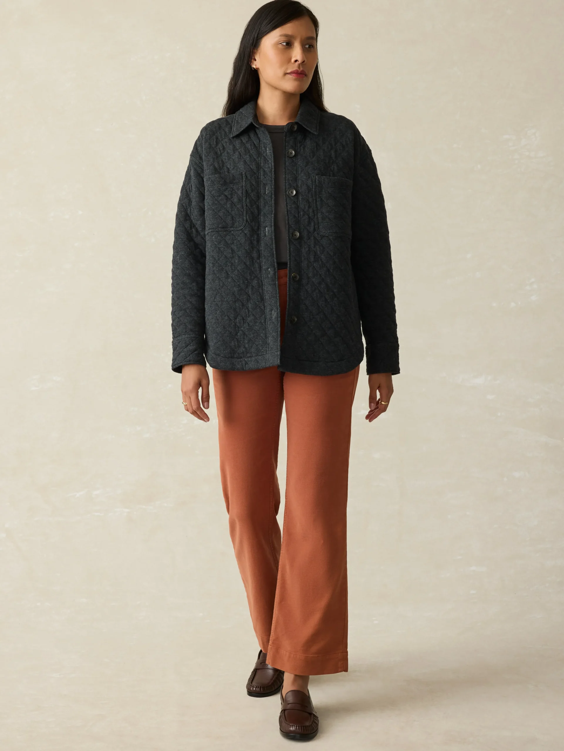 Faherty Brand Epic Quilted Fleece Shirt Jacket -^Women Blazers & Outerwear