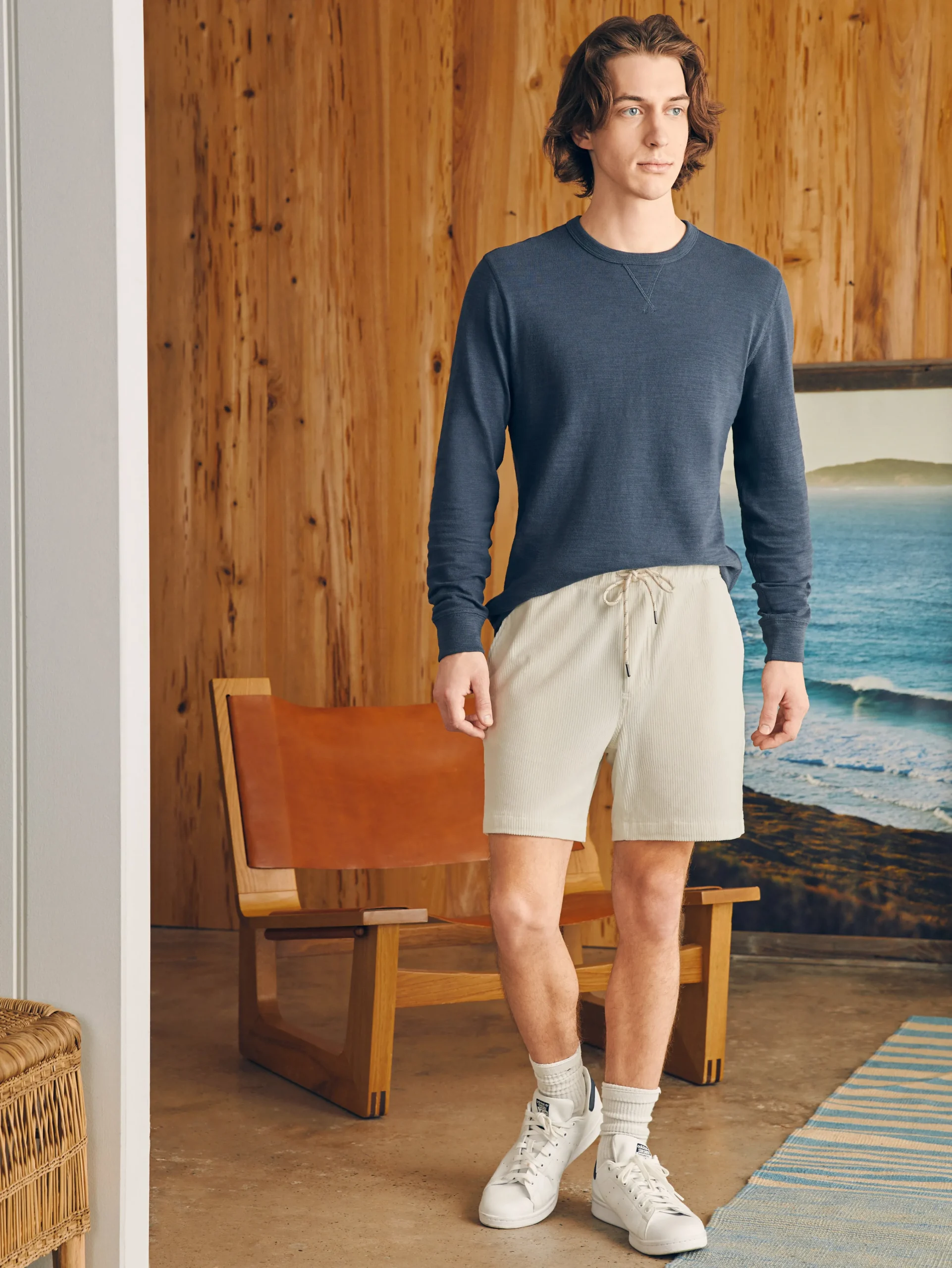 Faherty Brand Essential Italian Knit Cord Short (6" Inseam) -^ Shorts