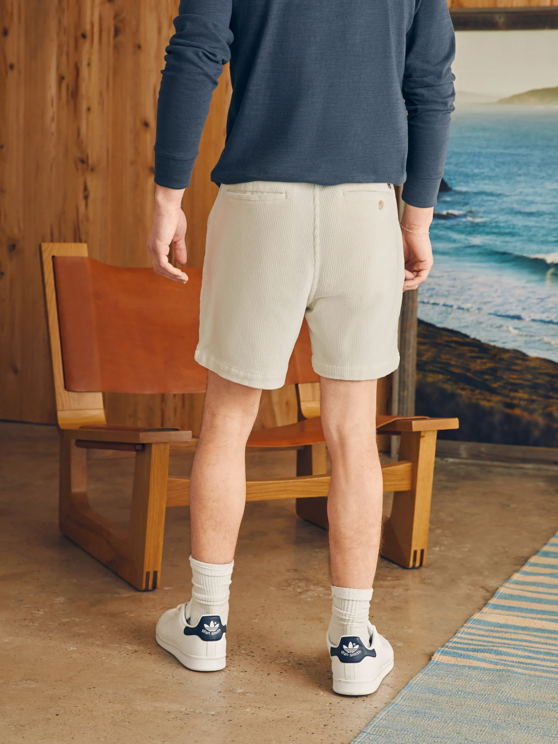 Faherty Brand Essential Italian Knit Cord Short (6" Inseam) -^ Shorts
