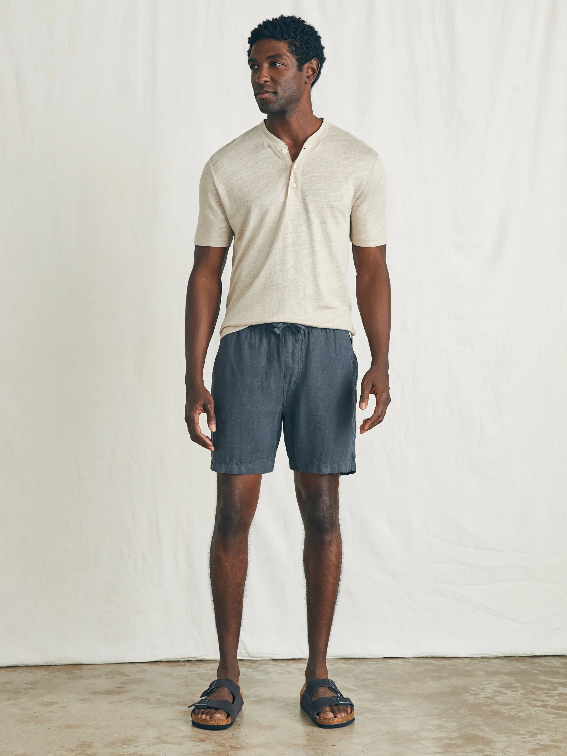 Faherty Brand Essential Linen Short (6.5" Inseam) -^ Shorts